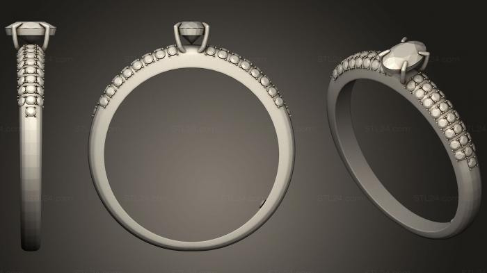 Ювелирные перстни и кольца (Bague 005, JVLRP_0949) 3D модель для ЧПУ станка